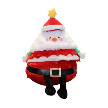 Imagem de simhoa Almofada decorativa de pelúcia de Natal, boneca fofa e macia, almofada de Natal para festa, sofá, quarto, casa de férias