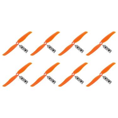 Imagem de Generic 6035 Propellers 6x3.5 Prop 2-Vane Fixed-Wing Orange Replacement Props with Adapter Rings for Airplane RC Plane, Pack of 8