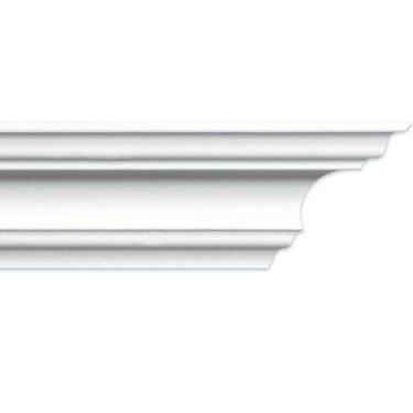 Imagem de Roda Teto K130 Perfil de Poliestireno Homestar 6 m - Branco