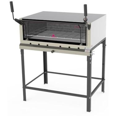 Imagem de Forno Refratário Industrial a Gás Com Cavalete PRP-1000 G2 S/KG - Aço Inox Escovado - Progás Gás GLP - Botijão