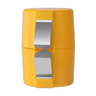 Imagem de Abridor de casca de ovo, ferramenta de biscoito para ovos crus, ferramentas portáteis, quebrador de ovos, cortador de ovo e separador de casca de ovo para separador de ovos de cozinha, amarelo