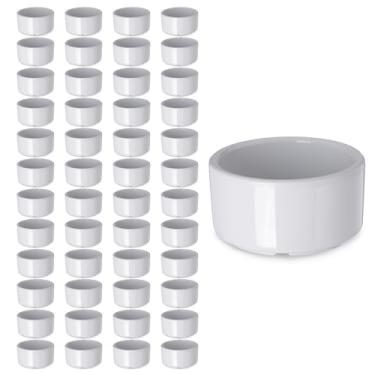 Imagem de Carlisle FoodService Products Ramekins de plástico, tigela de molho para catering, cozinha, restaurante, 85 g, branco, (pacote com 48)
