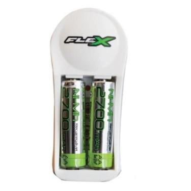Imagem de Carregador De Pilhas 2 Pilhas Aa / Aaa / 9V Bivolt Flex - Alex Imports