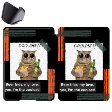 Imagem de Yzlvigrous Capa para Kindle Paperwhite 12th/Coloroft Signature Edition 1ª Geração 2024, Tampa Traseira de TPU Macia de 7 Polegadas com Sono/despertar Automático, Modelo: SA569P/SA59CP/SA568B