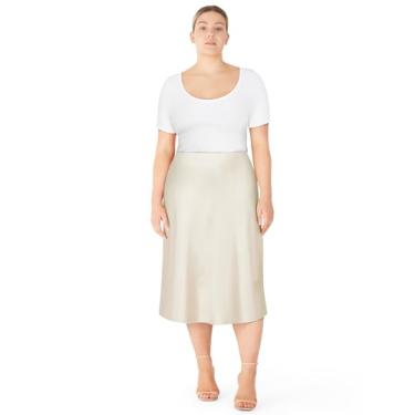 Imagem de City Chic Saia feminina plus size - Mira, Creme, 48