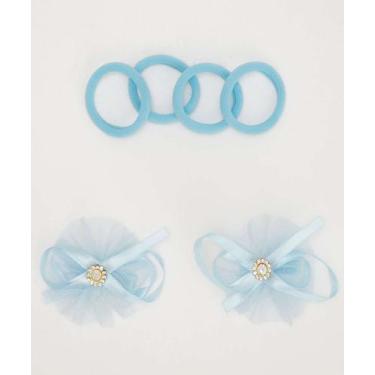 Imagem de Kit 6 Peças Presilhas E Elásticos De Cabelo Infantil M-04234 - MARISA,