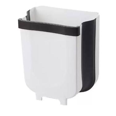 Imagem de Lixeira retrátil dobrável portátil para cozinha pia carro