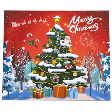 Imagem de Caixa de contagem regressiva de Natal, 24 dias, faça você mesmo, kit surpresa para decoração de presentes de Natal