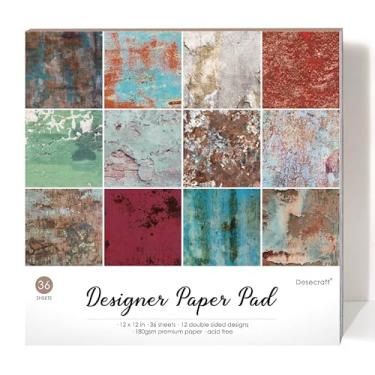 Imagem de Desecraft Papel de scrapbook Historical Relic 30 x 30 cm, cartolina dupla face, 30 x 30 cm, para álbuns, artesanato e decoração de casa