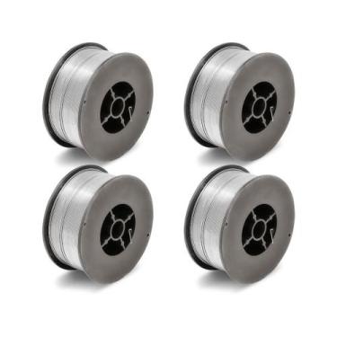 Imagem de Kit - 4 Arame Para Solda Mig Revestido Uso Sem Gás 0,8mm E71T-SG - Rol