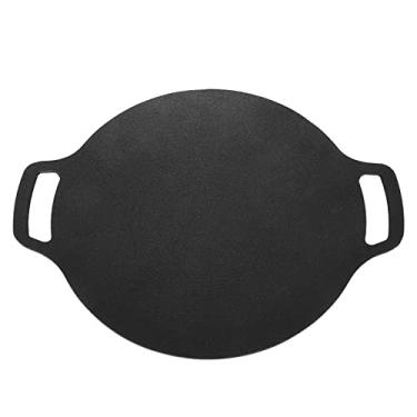 Imagem de Ainoli grelha para churrasco estilo coreano, grelha redonda coreana, antiaderente, revestimento de 6 camadas, grelha redonda para ambientes internos e externos (36cm)