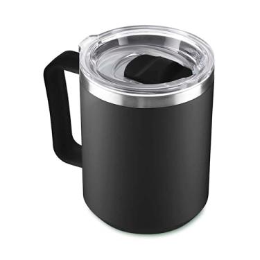 Imagem de Caneca Térmica, 450ml, Tampa Aço Inox, Parede Dupla, Preto