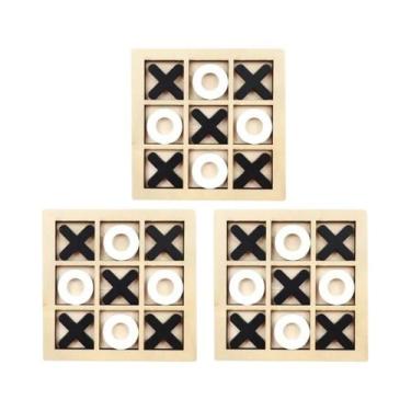 Imagem de Jogo De Xadrez Mini De Madeira Montessori Brinquedo Educativo Para Cri