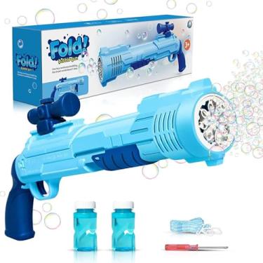 Imagem de Brinquedo Infantil Lança Bolhas de Sabão Elétrico Arma Pistola de Bolhas Máquina Elétrica Bolhas Arma Bolas Sabão