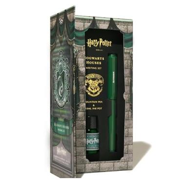 Imagem de Ferris Wheel Press, Warner Bros., licenciado oficial, Harry Potter, caneta carrossel e conjunto de tinta de 10 ml, Slytherin House, ponta de aço nº 5 banhada a ouro