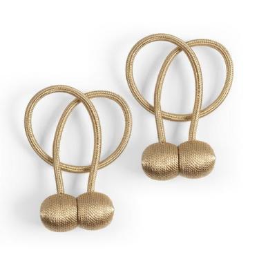 Imagem de Kit Abraçadeira Prendedor Pingente de Cortina com Imã Par 02 Peças Aus