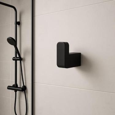 Imagem de Kit 6 Ganchos Adesivos Retangulares Multiuso para Toalhas e Panos – Suporte de Parede sem Furo com Fita Dupla Face (1)