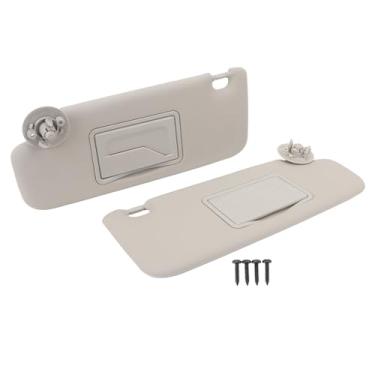 Imagem de LiebeWH Substituição da Viseira Solar para Chevy Sonic e Aveo Com Espelho de Cortesia Plástico ABS Durável Proteção Solar Eficaz Lado Esquerdo do Motorista 2011 a 2016