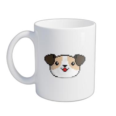 Imagem de Caneca Xícara de Café Porcelana 300ml Com Desenho De Cabeça De Cachorro