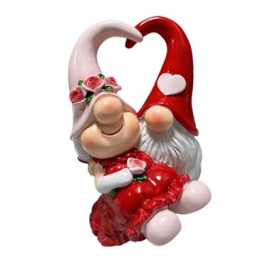 Imagem de Estatueta de | Escultura De Anão Em Resina Feita À Mão,Decoração Temática Para O Dos Namorados,Para Embelezar Ambientes Interiores: Sala De Estar, Quarto,