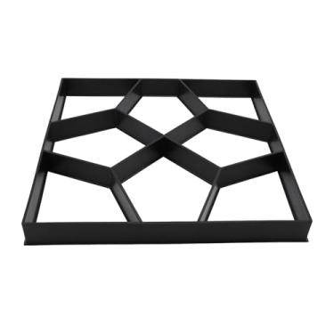 Imagem de Ymiko Molde de Caminho ABS Reutilizável de 15,7" para Passarelas de Jardim, Trampolins e Pátios Externos, Forma de Pavimentação de Concreto para Projetos de Paisagismo de Quintal