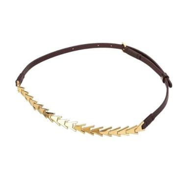 Imagem de EFDNK-HB Cinto feminino espaguete para jeans, calças, saias, cinto ajustável adequado para roupas casuais femininas, One Size, 110 cm_Café, Ágata