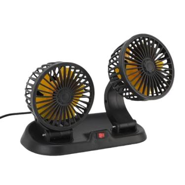 Imagem de aqxreight Ventilador de Resfriamento de Carro para Charuto Com Adesivos 2 Velocidade do 360 ° Ventilador de Resfriamento de Veículo para Caminhões DC12V RV Sedans Barcos Ônibus Sem Obstruir de de