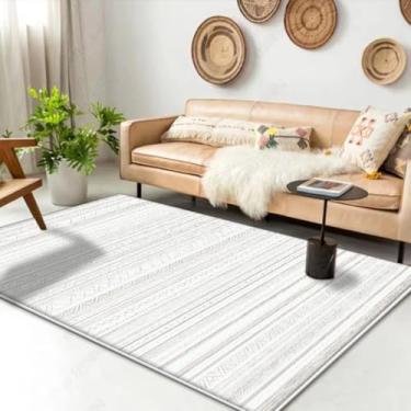 Imagem de Tapete geométrico para sala de estar, decoração de casa, tapete para quarto, lavabo (6,5 x 8,2 pés (200 x 250 cm)/ML007-sem fiapos-7)