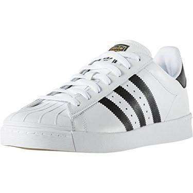 Imagem de adidas Originals Tênis masculino Superstar Depreciado, Branco/Núcleo preto/branco, 10.5