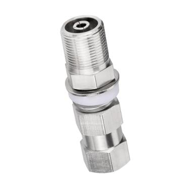 Imagem de SZSAUTO CB Adaptador de antena de rádio SO239 para 3/8x24 adaptador de antena para antenas de rádio amador de 3/8 x 24 threads para a maioria dos veículos com superfície de montagem de furos de 1,27