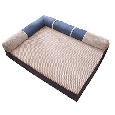 Imagem de Cama de animal de estimação para cães e gatos, sofá de espuma viscoelástica para cães, lavável na máquina e secável em máquina de secar na máquina de médio e grande, tamanho: 120 * 90 * 18 cm (120