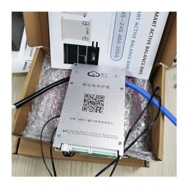 Imagem de Aoleaby JK Smart BMS, Lifepo4 Active Balance 24S 72V BMS 4S 6S 7 8S 10S 11S 12S 14S 16S 20S 40A 60A 80A 100A 150A 200A Bateria Li-ion Lto BMS Equalizador de bateria (BD4A24S4P)