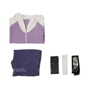 Imagem de Hyuga Hinata cosplay anime cosplay roxo escuro longo peruca fofa Hyuga