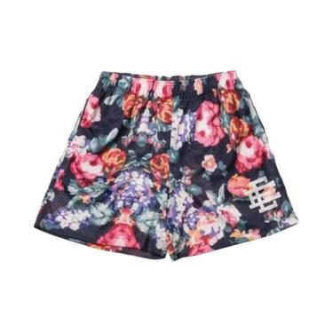 Imagem de Bermuda De Basquete Masculina Preta Com Estampa Em Malha EE NEW YORK C