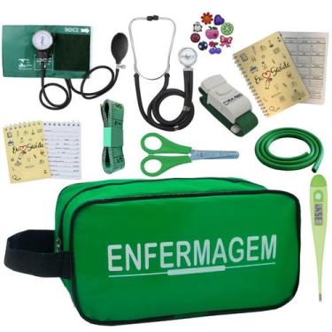 Imagem de Kit Enfermagem Profissional Glicose Estagio Saude Completo - PREMIUM, 
