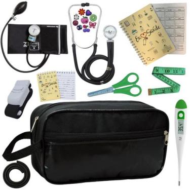 Imagem de Kit Enfermagem Profissional Glicose Estagio Saude Completo - PREMIUM, 