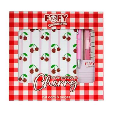 Imagem de Kit Presente Anotações Cherry Cereja FOFY