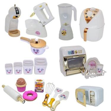 Imagem de Kit Cozinha Princesa Doce Louça Panela Pressão Batedeira 23p - CLICKCO