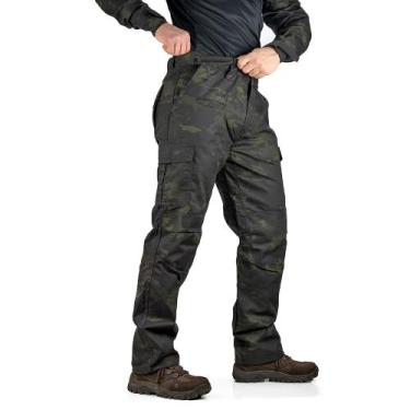 Imagem de Calça Cargo Tática Defender - Safo - Camuflada, Multicam black, 38