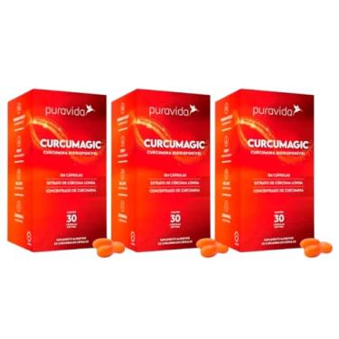 Imagem de 3x Curcumagic (curcumina Biodisponível), 30 Cápsulas - Pura Vida