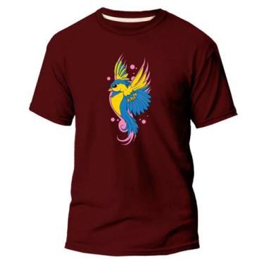 Imagem de  Camiseta Basica Algodão Premium Estampa Digital Beija-Flor - Pavesi, 