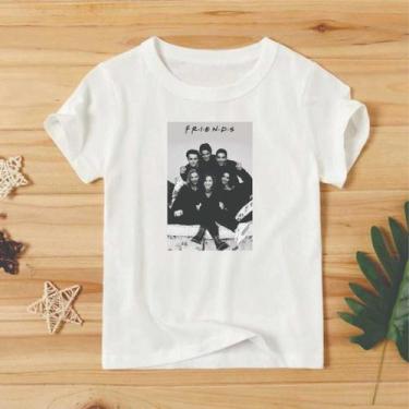 Imagem de Camiseta Friends Frases, logo, colorida, Friends poliéster, GG
