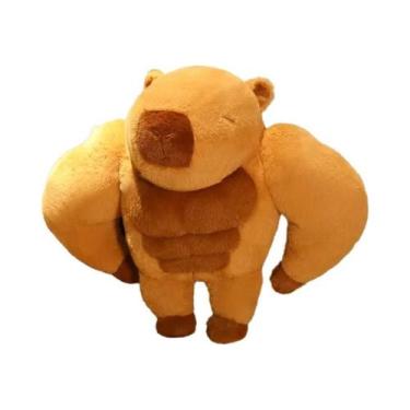 Imagem de Grande Pelúcia De Capivara Musculosa De 45-75cm, Brinquedo De Pelúcia,
