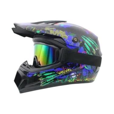 Imagem de Capacete De Motocross Off-Road Para Homens E Crianças, Capacete Downhi