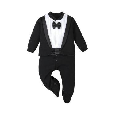 Imagem de Macacão De Algodão Para Bebê Menino Com Pé, Fantasia De Príncipe, Jump