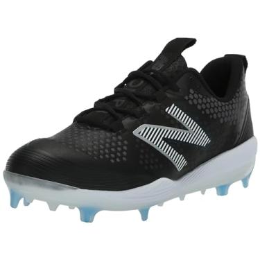 Imagem de New Balance FuelCell Comp V3 Tênis de beisebol masculino, Preto/branco, 44