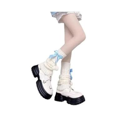 Imagem de Meias Retro Lolita Para Mulheres, Estilo Universitário, Quentes E Conf