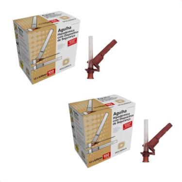 Imagem de Kit com 200 Agulhas (26G 1/2) 13x0,45mm disp. de segurança - Descarpac
