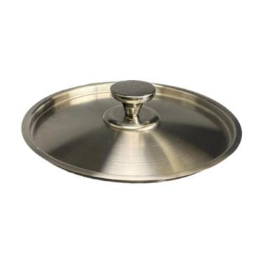 Imagem de WeiLaiKeQi Tampa de substituição para panela, frigideira, fácil de limpar, universal, em metal, com puxador, redonda, para sopa ou frigideira, 26cm