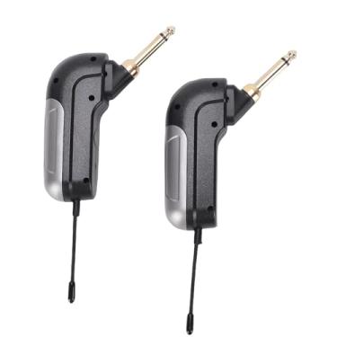 Imagem de Yunseity Microfone para Instrumentos Musicais, Microfone para Instrumento Sem Fio Com Captador de 360° e Alcance de 30 M, para Guitarra Elétrica, Baixo, Violino, Trompete, Desempenho de